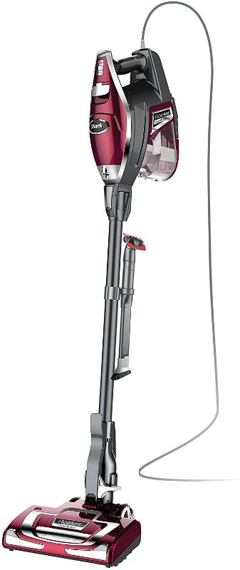 Photo 1 of Shark HV322 Rocket Pet Plus Corded Stick Vacuum with LED Headlights, XL Dust Cup, Lightweight, Perfect for Pet Hair Pickup, Converts to a Hand Vacuum, with (2) Pet Attachments, Bordeaux/Silver
