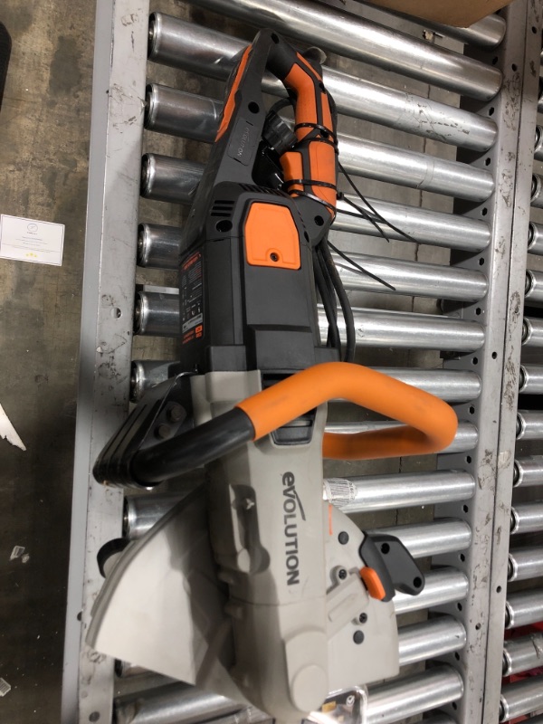 Photo 3 of Evolution (R300DCT+) - 12 in Concrete Saw (Aka Circular Saw, Angle Grinder, Chop Saw, Cut Off Saw, Demo Saw, Disc Cutter, Power Cutter) - 15A Motor, No Gas - 4-1/2 in Cut - Incl Premium Diamond Blade
