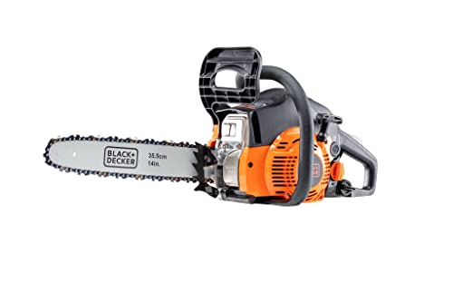 Photo 1 of BLACK+DECKER BXGCS1442P 42cc 2-Cycle 14-inch Gas Chainsaw, Black and Orange
