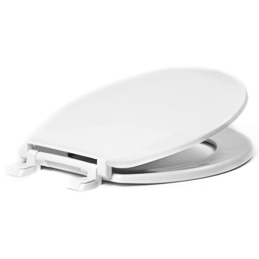 Photo 1 of Centoco Round Plastic Toilet Seat, White
