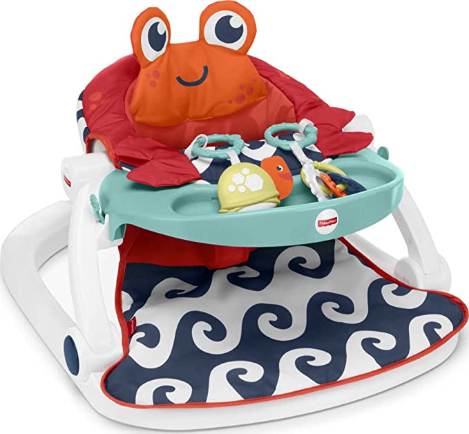 Photo 1 of Fisher-Price Sit-Me-Up Floor Seat with Tray, Crab
