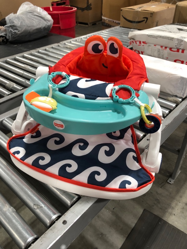 Photo 2 of Fisher-Price Sit-Me-Up Floor Seat with Tray, Crab
