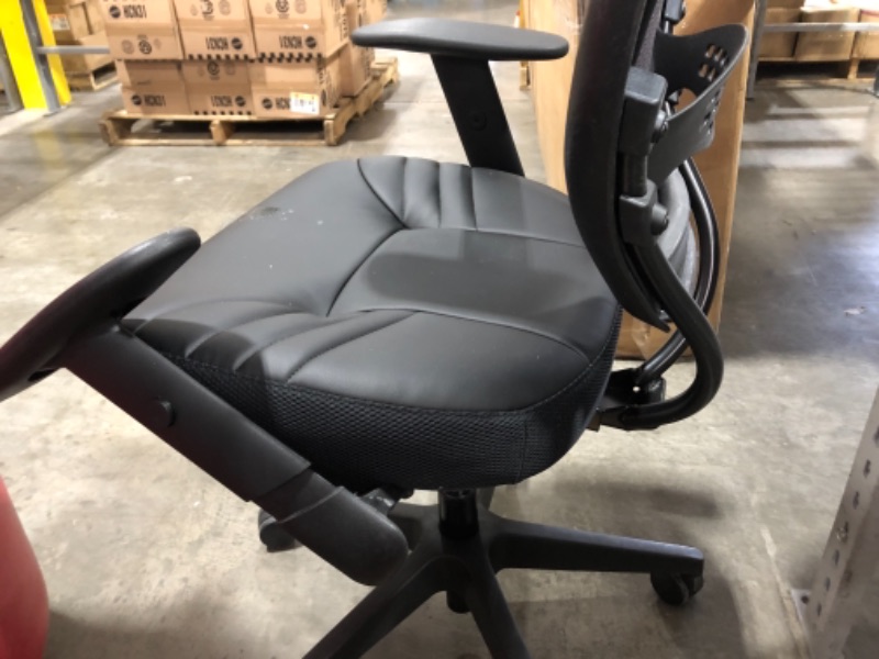 Photo 4 of Desk Chair: Adj Arm, Black, Mesh, 250 lb Wt Capacity, 19 in to 23 in Nom. Seat Ht. Range
