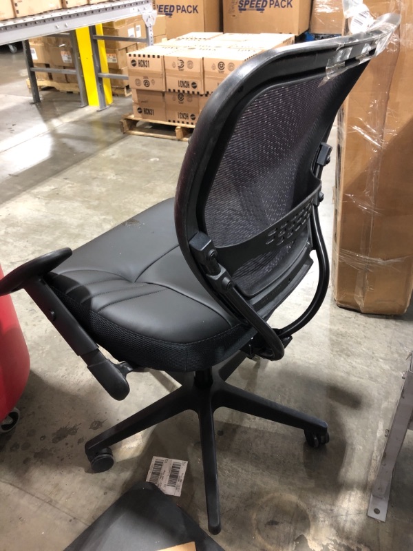 Photo 3 of Desk Chair: Adj Arm, Black, Mesh, 250 lb Wt Capacity, 19 in to 23 in Nom. Seat Ht. Range
