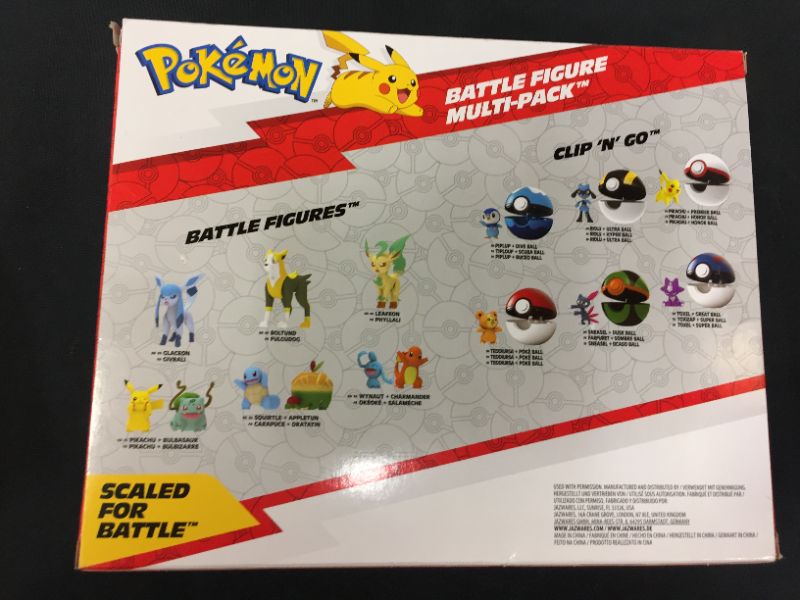 Photo 3 of Pokémon Battle Figure Multi Pack Toy Set, 8 Pieces - Generation 8 - Includes Pikachu, Eevee, Wooloo, Sneasel, Yamper, Ponyta, Sirfetch'd & Morpeko - Ages 4+