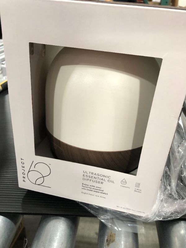 Photo 1 of 300ml Woodgrain Oil Diffuser White/Brown - Project 62