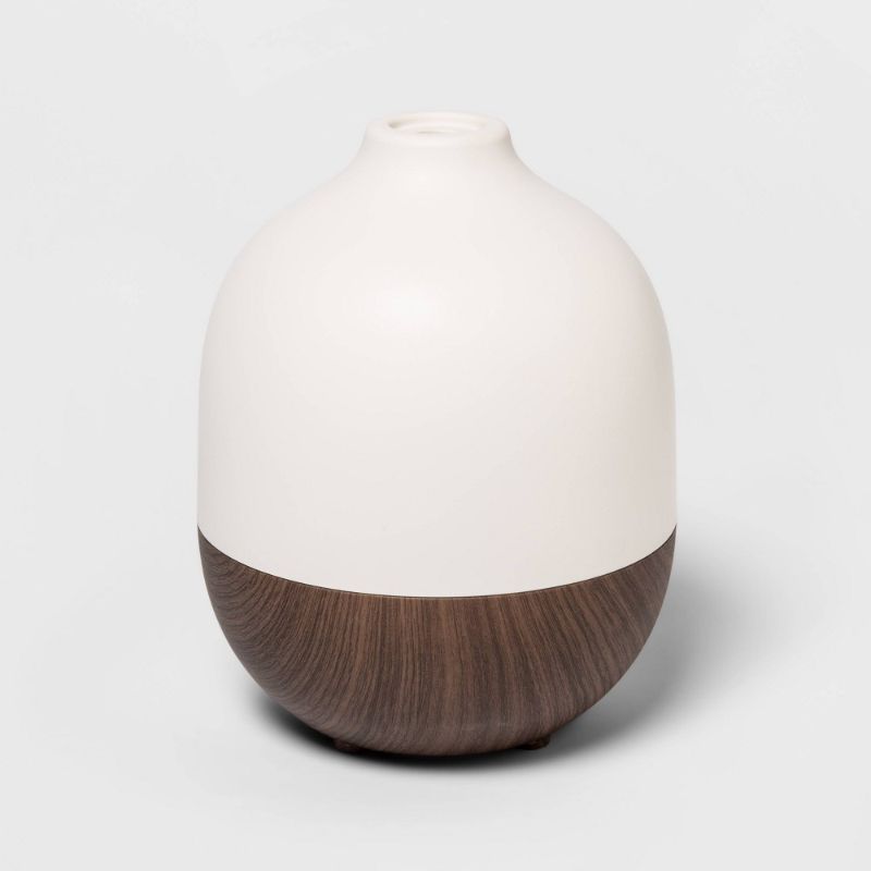 Photo 1 of 300ml Woodgrain Oil Diffuser White/Brown - Project 62