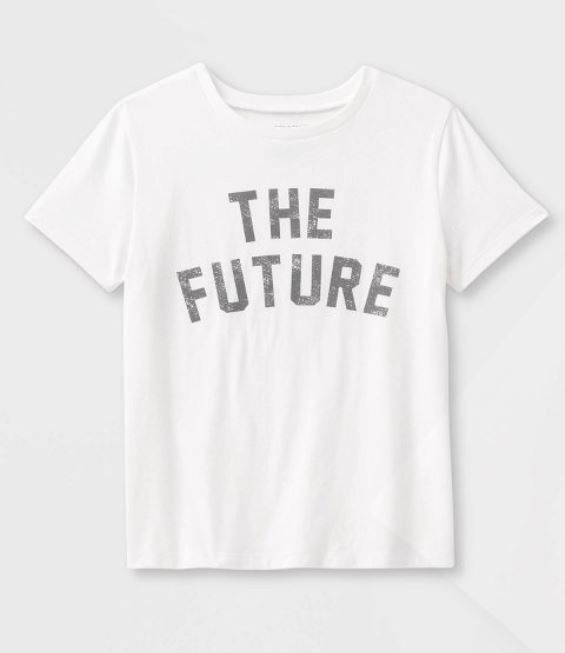 Photo 1 of 2 PACK Kids XL (16) -  The Future Short Sleeve Graphic T-Shirt - White