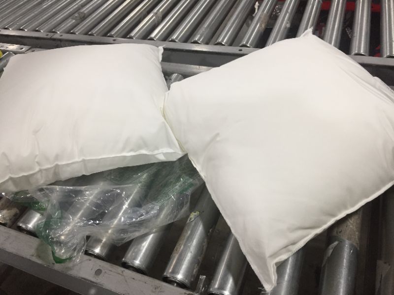 Photo 1 of 2 PACK - Phantoscope 18x18 Pillow Insert - Throw Pillow Insert with 100% Cotton Cover - 18 Inch Square Form Pillow Sham Stuffer - Decorative Couch Cushion Pillow