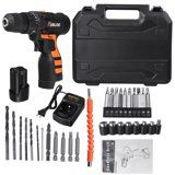 Photo 1 of Cordless Drill Driver Combo Set with 5.2Ah Lithium-ion Battery, 3/8 inch Electric Screwdriver Kit, 18+1 Torque Clutch, 2H Working Time
