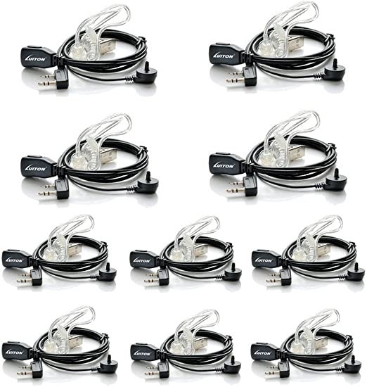 Photo 1 of Walkie Talkie Earpiece with Mic for BaoFeng Radio Retevis Headset for Baofeng UV-5R BF-888S Arcshell Retevis H-777 RT21 RT22 Kenwood 2 Way Radio by LUITON (10 Pack)
