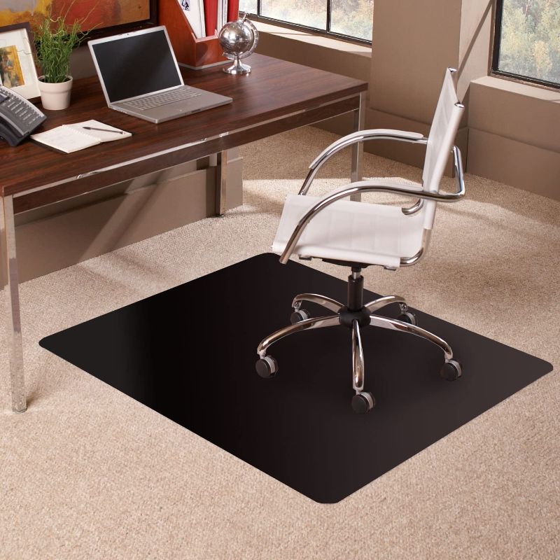 Photo 1 of ES Robbins Carpet Chair Mat, 36" x 48", Black
