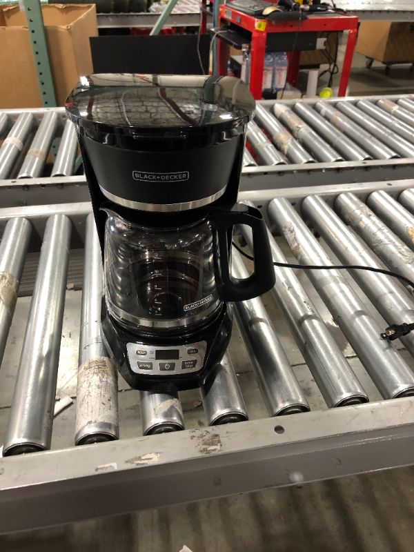 Photo 2 of BLACK+DECKER QuickTouch™ Digital Programmable 12-Cup* Coffee Maker, Black, CM1060B-T
