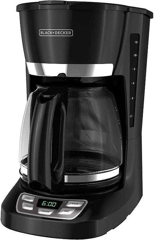 Photo 1 of BLACK+DECKER QuickTouch™ Digital Programmable 12-Cup* Coffee Maker, Black, CM1060B-T
