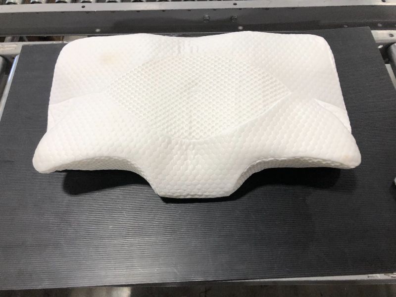 Photo 1 of Contour Memory Foam Pillow Orthopedic Sleeping Pillows, Ergonomic Cervical Pillow for Neck Pain - for Side Sleepers, Back and Stomach Sleepers, Free Pillowcase Included ( Firm & Queen )