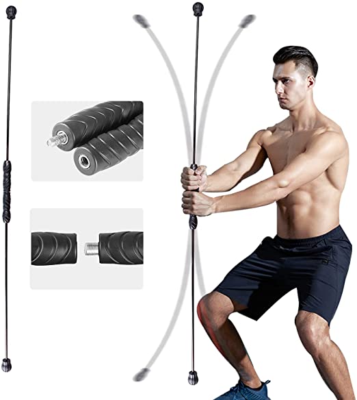 Photo 1 of Byomostor Elastic Fitness Bar, Multi-Function Training Rod Workout Bar Tremble Vibrating Perfect for Muscle Exercise Weight Loss and Fitness
