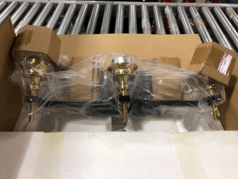 Photo 1 of 3 Light Modern Bathroom Vanity Light, GOLD.  