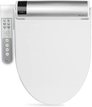 Photo 1 of Bio Bidet Bliss BB-1700 Round White Toilet Seat with Warm Water, Hybrid Heating Hydroflush Technology, Side Panel, Posterior and Feminine Wash Self Cleaning Electric Bidet Easy DIY Installation
