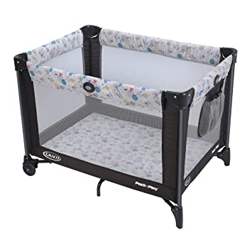 Photo 1 of Graco Pack and Play Portable Playard, Push Button Compact Fold, Carnival. OPEN BOX.
