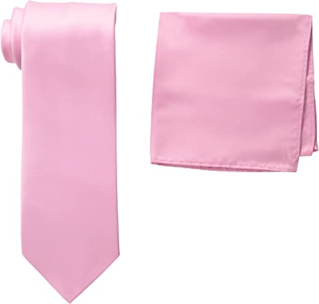 Photo 1 of Stacy Adams Men's Tall-Plus-Size Satin Solid Extra-Long Tie Set
