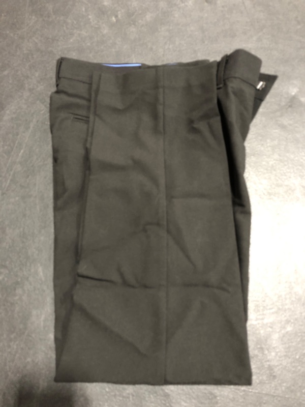 Photo 3 of IZOD Boys' Bi-Stretch Flat Front Dress Pant. BLACK.
SIZE 10 REGULAR.