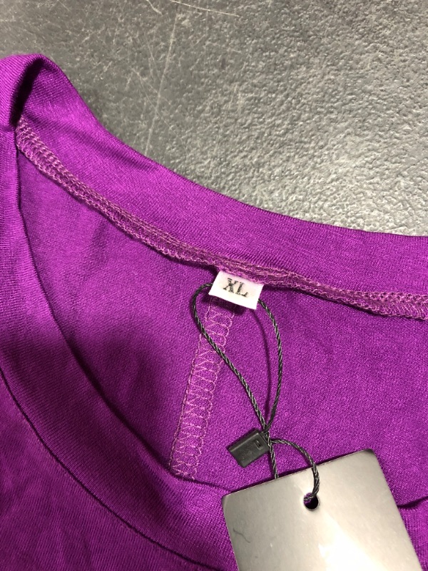 Photo 3 of MOLERANI WOMEN'S CASUAL T-SHIRT, PURPLE, SIZE XL. PRIOR USE.