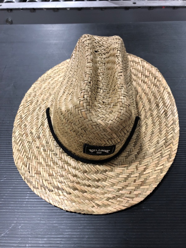 Photo 2 of Billabong Boys' Tides Print Straw Lifeguard Hat. SIZE S. PRIOR USE.
