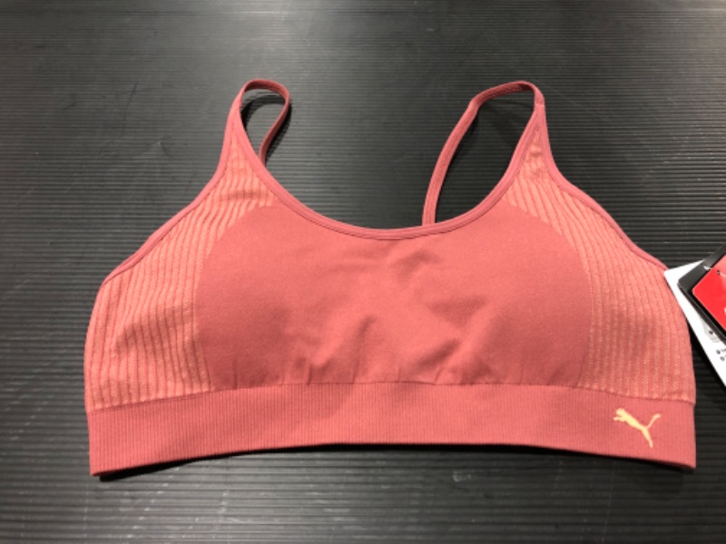 Photo 3 of PUMA Women's Low Impact Strappy Seamless Bra. SIZE MEDIUM.