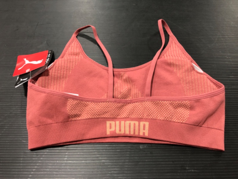 Photo 4 of PUMA Women's Low Impact Strappy Seamless Bra. SIZE MEDIUM.