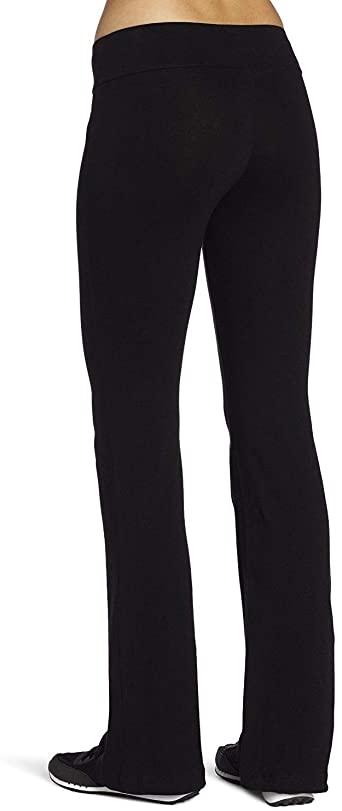 Photo 2 of Spalding Women's Bootleg Yoga Pant. BLACK. SIZE MEDIUM.
