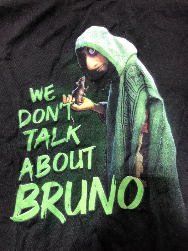 Photo 3 of Disney Encanto We Don’t Talk About Bruno Dark T-Shirt
SIZE SMALL. PRIOR USE.