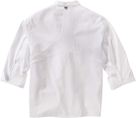 Photo 2 of Red Kap Men's Long Sleeve Ten Button Chef Coat with Mimix and Oilblok. WHITE.
SIZE M-RG.