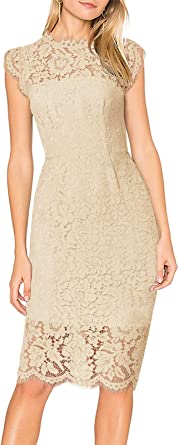 Photo 1 of MEROKEETY Women's Sleeveless Lace Floral Elegant Cocktail Dress Crew Neck Knee Length for Party. PHOTO FOR REFERENCE, MAY VARY SLIGHTLY.
SIZE MEDIUM.