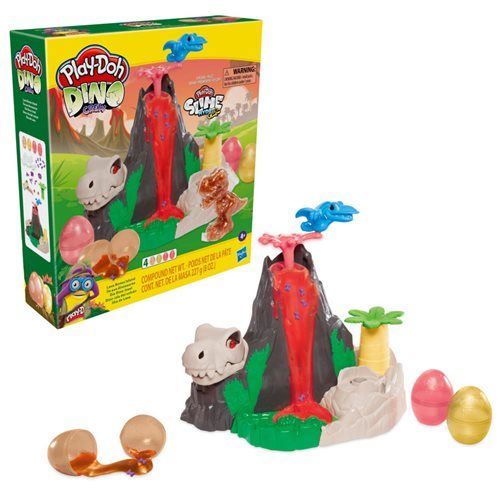 Photo 1 of Play-Doh Slime Dino Crew Lava Bones Island Volcano Playset for Kids 4 Years+
