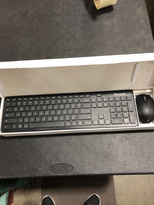 Photo 2 of Microsoft Bluetooth Desktop - Matte Black. Slim, Compact, Wireless Bluetooth Keyboard and Mouse Combo. Extra - Long Battery Life. Works with Bluetooth Enbaled PCs/Mac
