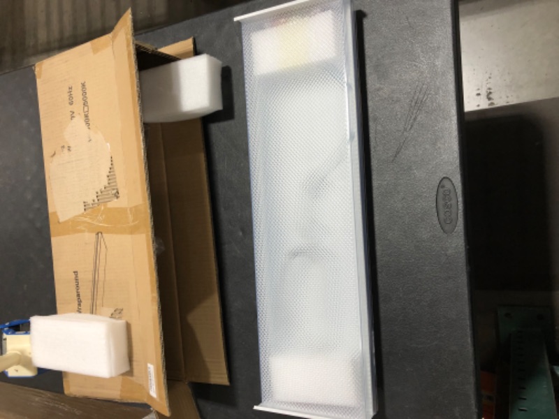 Photo 2 of AntLux 2FT LED Wraparound Flush Mount LED Garage Lights, 20W 2400LM, 4000K Neutral White, 2 Foot LED Wrap Light, Integrated Linear Ceiling Lighting Fixture for Kitchen, Laundry, Workshop, Closet
