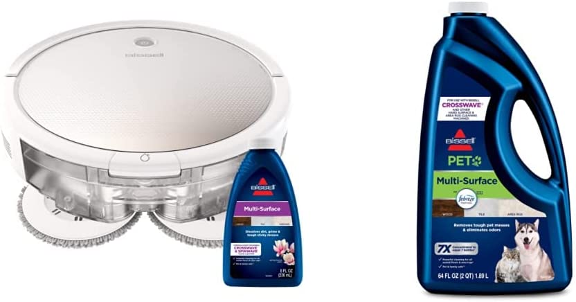 Photo 1 of Bissell SpinWave Pet Robot, 2-in-1 Wet Mop and Dry Robot Vacuum (SOAP NOT INCLUDED)