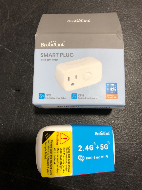 Photo 3 of BroadLink Smart Plug Mini, Smart Wi-Fi Timer Outlet Socket Works with Alexa, Google Home, IFTTT, Support Both 2.4G and 5G Wi-Fi
