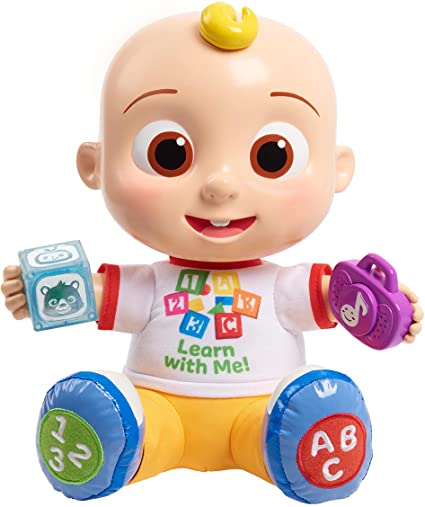 Photo 1 of CoComelon Interactive Learning JJ Doll with Lights, Sounds, and Music to Encourage Letter, Number, and Color Recognition, by Just Play
BOX DAMAGE. 