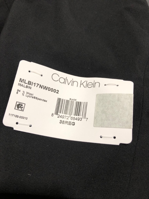 Photo 1 of Calvin Klein Men's Slim Fit Suit Separates. BLACK.
SIZE 38 REG. 