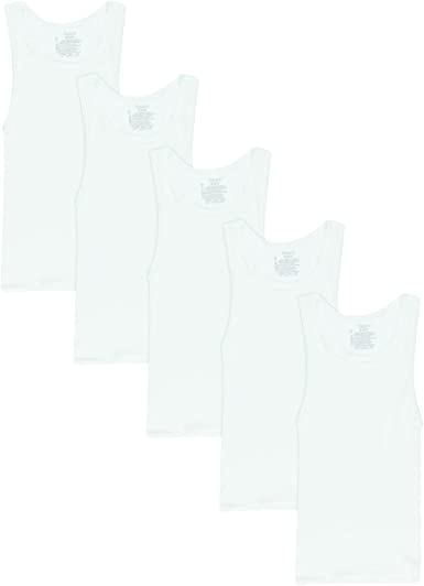 Photo 1 of Hanes Boys' White Tanks, 5-Pack
SIZE XS/XCH 4-5.