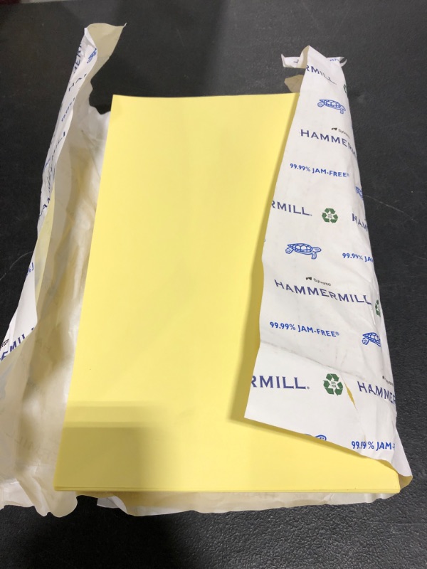 Photo 2 of Hammermill Colored Paper, 20 lb Tan Printer Paper, 8.5 x 11 - 10 Ream (5,000 Sheets) - Made in the USA, Pastel Paper, 102863C
OPEN PACKAGE.