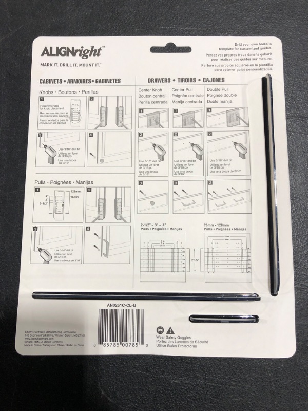 Photo 4 of 
Align Right Cabinet Hardware Installation Template Set
