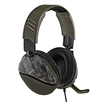 Photo 1 of Turtle Beach Recon 70 Multiplatform Gaming Headset for Xbox Series X, Xbox Series S, Xbox One, PS5, PS4, PlayStation, Nintendo Switch, Mobile,& PC with 3.5mm-Flip-to-Mute Mic, 40mm Speakers-Green Camo
