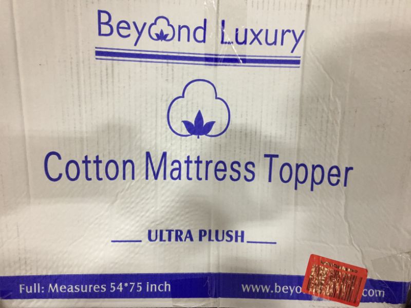 Photo 2 of BEYOND LUXURY COTTON MATTRESS TOPPER ULTRA PLUSH 
FULL