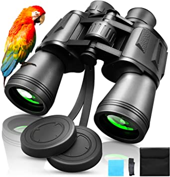 Photo 1 of 20x50 Binoculars for Adults TOPLDSM Compact HD High Powered Binoculars with Low Night Vision 28mm Large Field Binoculars for Hunting Bird Wildlife Watching Travel Sports