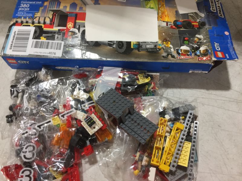 Photo 1 of LEGO City Fire Command Unit 60282 Building Kit; Fun Firefighter Toy Building Set for Kids New 2021 (380 Pieces)