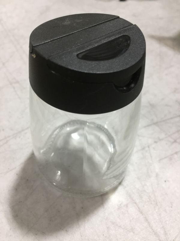 Photo 1 of Black Cap - Plastic Spice Jars Bottles Containers, Perfect for Storing Spice, Herbs and Powders, Lined Cap - Safe Plastic, PET - BPA free 