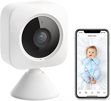 Photo 1 of SwitchBot Security Indoor Camera, Motion Detection for Baby Monitor 1080P Smart Surveillance WiFi(2.4Ghz) Pet Camera for Home Security with Night Vision, Two-Way Audio, Works with Alexa
