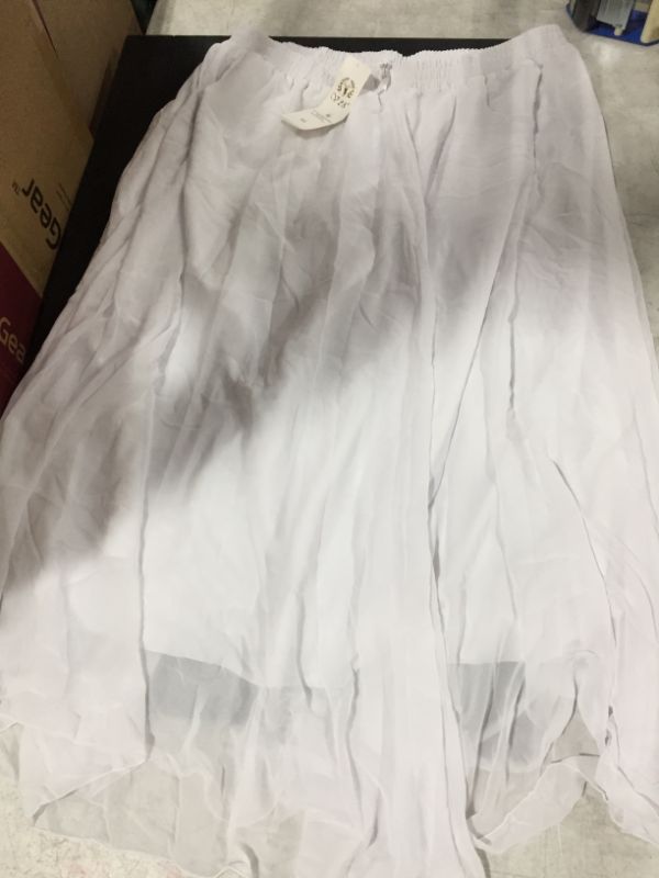 Photo 1 of WHITE SHEER LIGHTWEIGHT LONG SUMMER DRESS
SIZE 5XL